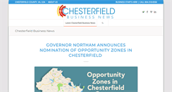 Desktop Screenshot of chesterfieldbusinessnews.com