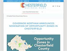 Tablet Screenshot of chesterfieldbusinessnews.com